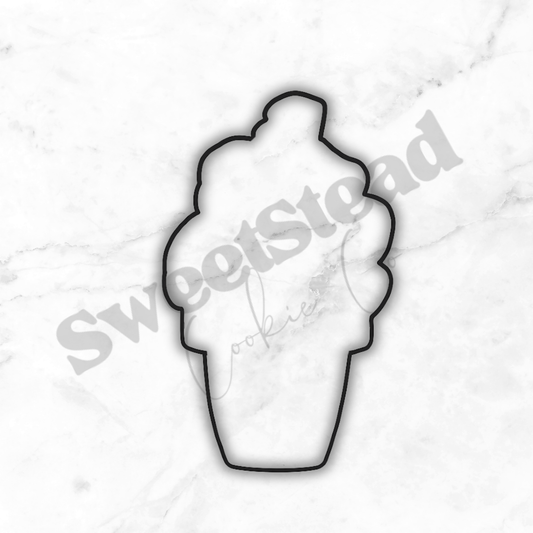 Mummy Ice Cream Cone - Cookie Cutter