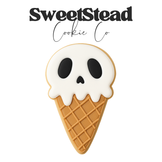 Skeleton Ice Cream Cone - Cookie Cutter