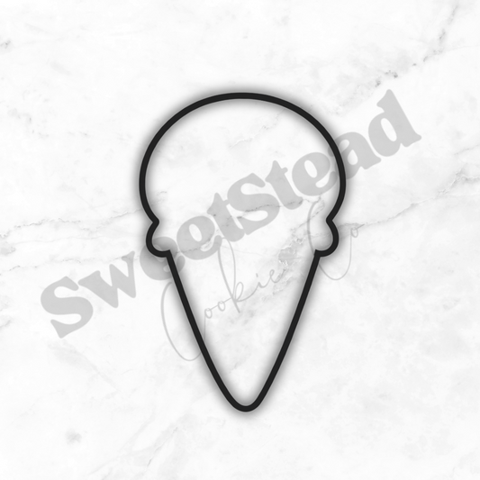 Skeleton Ice Cream Cone - Cookie Cutter