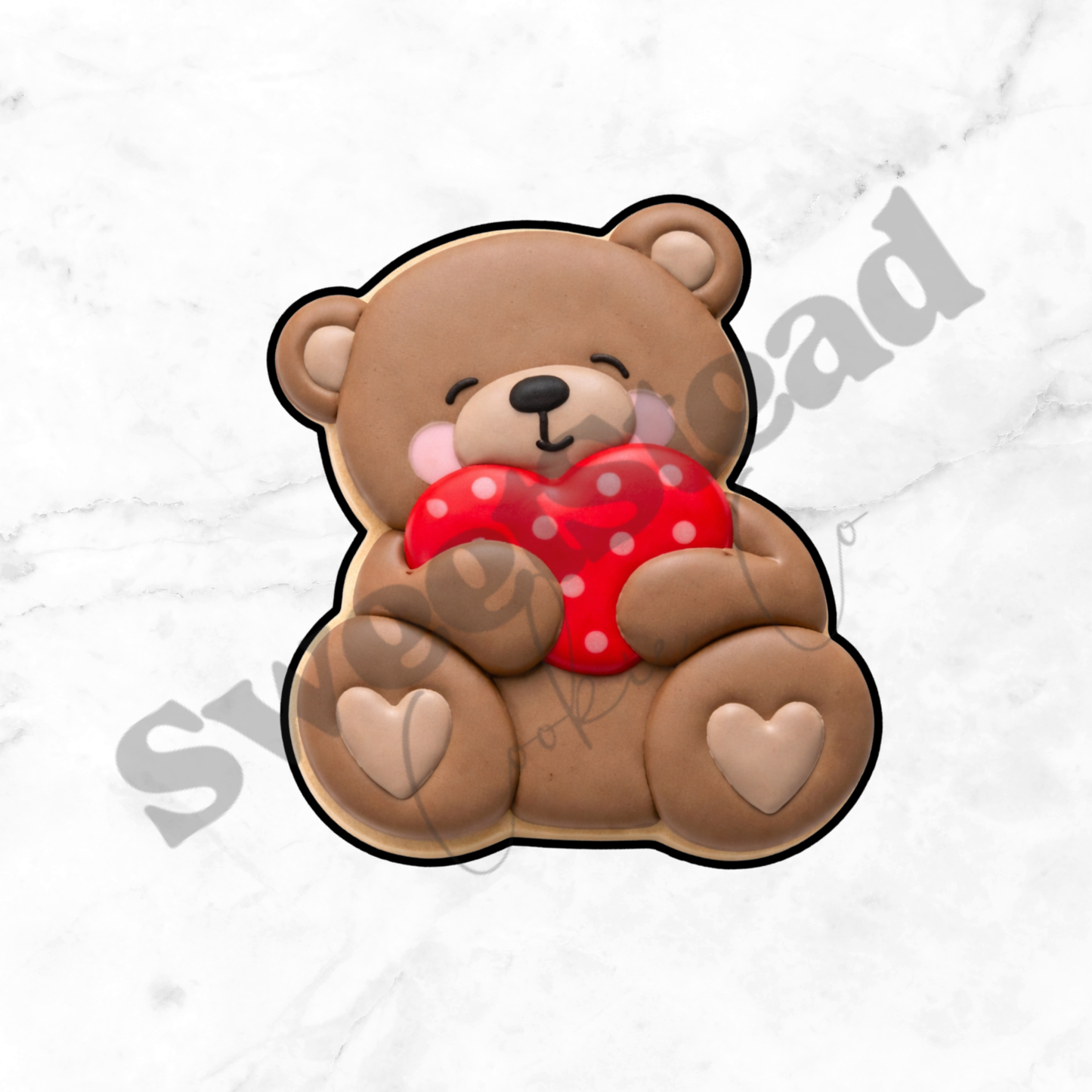 Teddy Bear Heart - Cookie Cutter