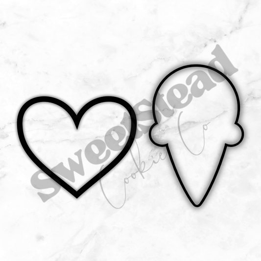 Valentine’s Ice Cream Set - Cookie Cutter